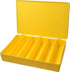 Flambeau - 13-1/8" Wide x 2-5/16" High x 9" Deep, Small Parts Box - Polypropylene Frame, 6 Compartments, 8-1/4" Wide x 2" High x 2" Deep Bin - Industrial Tool & Supply