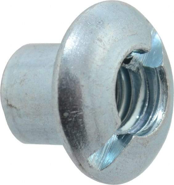 Made in USA - #10-24 Thread Barrel, Slotted/Phillips Drive, Steel Sex Bolt & Binding Post - Zinc-Plated Finish, 1/4" Long Barrel - Industrial Tool & Supply