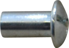 Made in USA - #10-24 Thread Barrel, Slotted/Phillips Drive, Steel Sex Bolt & Binding Post - Zinc-Plated Finish, 1/2" Long Barrel - Industrial Tool & Supply