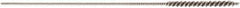 Brush Research Mfg. - 0.063" Diam Helical Stainless Steel Tube Brush - 0.003" Filament Diam, 3/4" Brush Length, 3" OAL, 0.034" Diam Shank - Industrial Tool & Supply