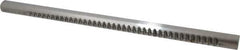Dumont Minute Man - 1/4" Keyway Width, Production Keyway Broach - Bright Finish, 1" Broach Body Width, 25/64" to 2-1/2" LOC, 18" OAL, 2,870 Lbs Pressure for Max LOC - Industrial Tool & Supply