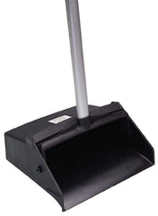 Ability One - 12" Wide Upright Dustpan - 32" Aluminum Handle - Industrial Tool & Supply