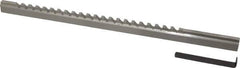 Value Collection - 3/16" Keyway Width, Style C, Keyway Broach - High Speed Steel, Bright Finish, 3/8" Broach Body Width, 25/64" to 2-1/2" LOC, 11-3/4" OAL - Industrial Tool & Supply