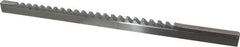 Value Collection - 5/16" Keyway Width, Style C, Keyway Broach - High Speed Steel, Bright Finish, 3/8" Broach Body Width, 25/64" to 2-1/2" LOC, 11-3/4" OAL - Industrial Tool & Supply