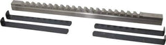 Value Collection - 5/8" Keyway Width, Style E, Keyway Broach - High Speed Steel, Bright Finish, 3/4" Broach Body Width, 1" to 6" LOC, 15-1/2" OAL - Industrial Tool & Supply