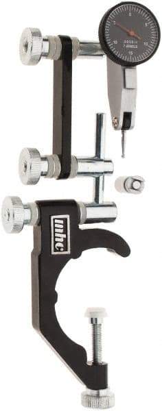 Value Collection - 0.0005" Graduation, 0-15-0 Dial Reading, Indicator & Base Kit - 1-7/8 Inch Clamping Diameter, 0.0005 Inch Graduation, Includes Dial Test Indicator Set - Industrial Tool & Supply