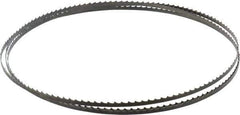 Starrett - 4 TPI, 7' 9" Long x 1/4" Wide x 0.025" Thick, Welded Band Saw Blade - Carbon Steel, Toothed Edge, Raker Tooth Set, Flexible Back, Contour Cutting - Industrial Tool & Supply