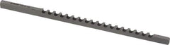 Dumont Minute Man - 1/8" Keyway Width, Style A, Keyway Broach - High Speed Steel, Bright Finish, 1/8" Broach Body Width, 13/64" to 1-1/8" LOC, 5" OAL, 650 Lbs Pressure for Max LOC - Industrial Tool & Supply