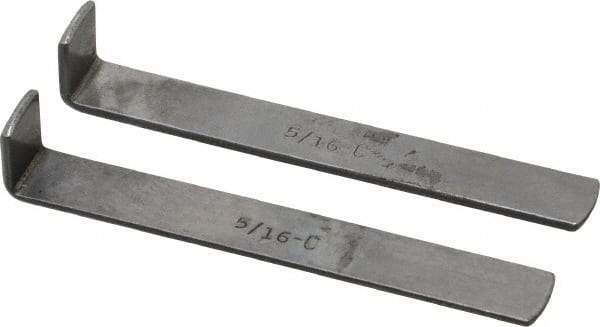 Dumont Minute Man - 2 Piece Style C Broach Shim - 5/16" Keyway Width, 0.055" Shim Thickness - Industrial Tool & Supply