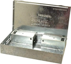 J.T. Eaton - Box Trap for Use on Mice - 10-1/4 Inch Long x 6-1/8 Inch Wide x 1-3/4 Inch High, Galvanized Steel - Industrial Tool & Supply