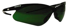 Jackson Safety - Green Lenses, Framed Welding Glasses - Scratch Resistant, Black Frame, Size Universal, Wrap Around - Industrial Tool & Supply