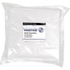 PRO-SOURCE - Flat Fold Clean Room/Lab/Critical Task Wipes - Bag, 9" x 9" Sheet Size, White - Industrial Tool & Supply