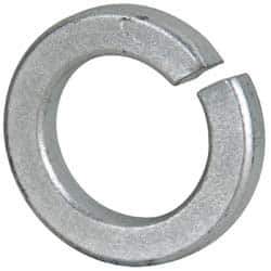 Value Collection - 1-3/8", 1.379" ID, 0.344" Thick Split Lock Washer - Grade 2 Steel, Zinc-Plated Finish, 1.379" Min ID, 1.408" Max ID, 2.219" Max OD - Industrial Tool & Supply