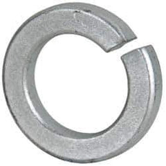 Value Collection - 1-3/8", 1.379" ID, 0.344" Thick Split Lock Washer - Grade 2 Steel, Zinc-Plated Finish, 1.379" Min ID, 1.408" Max ID, 2.219" Max OD - Industrial Tool & Supply