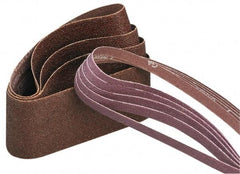 Norton - 3" Wide x 132" OAL, 50 Grit, Aluminum Oxide Abrasive Belt - Aluminum Oxide, Coarse, Coated, X Weighted Cloth Backing, Series R228 - Industrial Tool & Supply