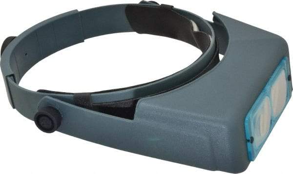 Made in USA - 2.75x Magnification, Optical Glass, Rectangular Magnifier - Headband Mount, 6 Inch Focal Distance - Industrial Tool & Supply
