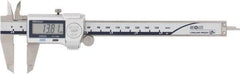 Mitutoyo - 0 to 150mm Range, 0.01mm Resolution, IP67 Electronic Caliper - Stainless Steel with 40mm Stainless Steel Jaws, 0.001" Accuracy, SPC Output - Industrial Tool & Supply