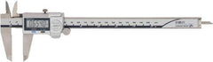 Mitutoyo - 0 to 200mm Range, 0.01mm Resolution, IP67 Electronic Caliper - Stainless Steel with 50mm Stainless Steel Jaws, 0.001" Accuracy, SPC Output - Industrial Tool & Supply