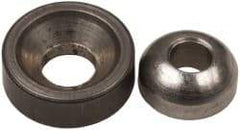 Gibraltar - 3/32" Bolt, Stainless Steel, Spherical Washer Assembly - 5/32" Inside x 3/8" Female Outside, 9/32" Male OD, 13/64" Thick, 1/32" Radius, 303 Grade - Industrial Tool & Supply