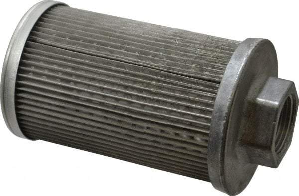 Flow Ezy Filters - 100 Mesh, 38 LPM, 10 GPM, 3.3" Diam, Female Suction Strainer without Bypass - 1 Port NPT, 5.8" Long - Industrial Tool & Supply