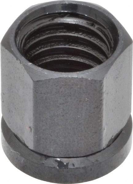 Gibraltar - 3/8-16, Black Oxide Finish, Steel Swivel Hex Nut - 1/2" Pad, 7/16" Wide x 17/32" High x 17/64" Deep - Industrial Tool & Supply