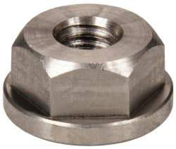 Gibraltar - 1/4-20, 5/8" Flange Diam, 5/16" High, 1/2" Across Flats, Flange Nut - Grade 303 Stainless Steel, 3/32" Flange Height - Industrial Tool & Supply