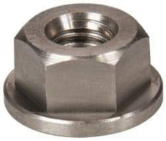 Gibraltar - 5/16-18, 3/4" Flange Diam, 3/8" High, 9/16" Across Flats, Flange Nut - Grade 303 Stainless Steel, 3/32" Flange Height - Industrial Tool & Supply