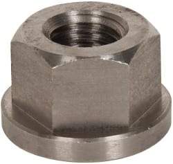 Gibraltar - 3/4-10, 1-5/8" Flange Diam, 1" High, 1-1/4" Across Flats, Flange Nut - Grade 303 Stainless Steel, 1/4" Flange Height - Industrial Tool & Supply