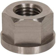 Gibraltar - 7/8-9, 1-3/4" Flange Diam, 1-1/8" High, 1-7/16" Across Flats, Flange Nut - Grade 303 Stainless Steel, 1/4" Flange Height - Industrial Tool & Supply