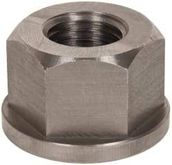 Gibraltar - 1-8, 2" Flange Diam, 1-1/4" High, 1-5/8" Across Flats, Flange Nut - Grade 303 Stainless Steel, 1/4" Flange Height - Industrial Tool & Supply