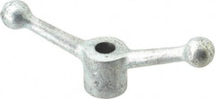 Gibraltar - 2 Offset Arms, 0.749" Hole, Zinc Plated, Reamed Speed Handle - 2-15/16" High, 5/8" Arm Diam, 1-5/8" Hub Diam, 1" Ball Diam - Industrial Tool & Supply