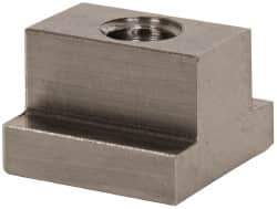 Gibraltar - 3/8-16 Blind Tapped T Slot Nut - 1/2" Slot Width, 7/8 x 1/4" Base Width x Height, 7/8 x 5/8" OAL x Height - Industrial Tool & Supply