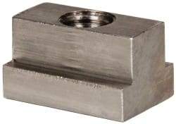 Gibraltar - 1/2-13 Blind Tapped T Slot Nut - 9/16" Slot Width, 7/8 x 11/32" Base Width x Height, 1-1/4 x 3/4" OAL x Height - Industrial Tool & Supply