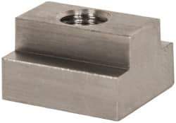 Gibraltar - 1/2-13 Blind Tapped T Slot Nut - 5/8" Slot Width, 1-1/8 x 7/16" Base Width x Height, 1-1/4 x 3/4" OAL x Height - Industrial Tool & Supply