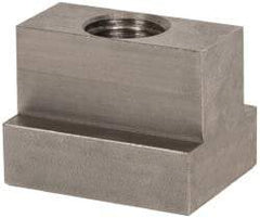 Gibraltar - 5/8-11 Blind Tapped T Slot Nut - 11/16" Slot Width, 1-1/8 x 15/32" Base Width x Height, 1-1/2 x 1-1/8" OAL x Height - Industrial Tool & Supply