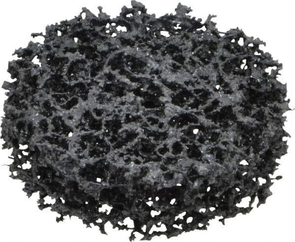3M - 2" Very Coarse Grade Silicon Carbide Deburring Disc - 1/4" Center Hole, Arbor Connection, Black, 12,000 Max RPM - Industrial Tool & Supply