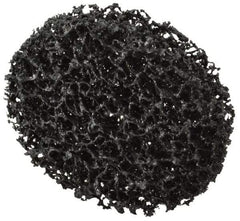 3M - 3" Very Coarse Grade Silicon Carbide Deburring Disc - 1/4" Center Hole, Arbor Connection, Black, 8,500 Max RPM - Industrial Tool & Supply
