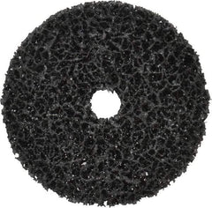 3M - 4" Very Coarse Grade Silicon Carbide Deburring Disc - 5/8" Center Hole, Arbor Connection, Black, 6,000 Max RPM - Industrial Tool & Supply