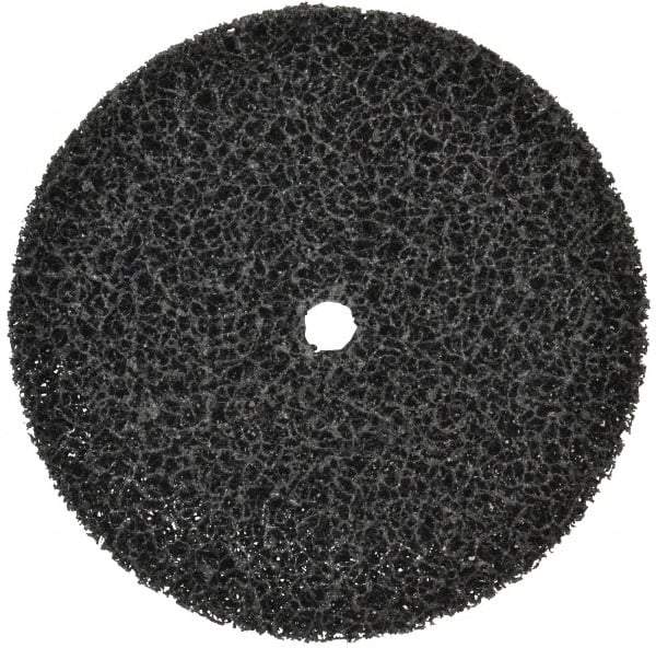 3M - 7" Very Coarse Grade Silicon Carbide Deburring Disc - 5/8" Center Hole, Arbor Connection, Black, 3,300 Max RPM - Industrial Tool & Supply