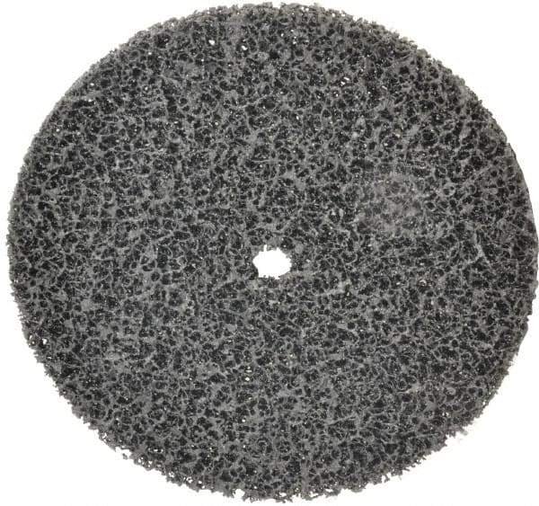3M - 8" Very Coarse Grade Silicon Carbide Deburring Disc - 5/8" Center Hole, Arbor Connection, Black, 3,000 Max RPM - Industrial Tool & Supply