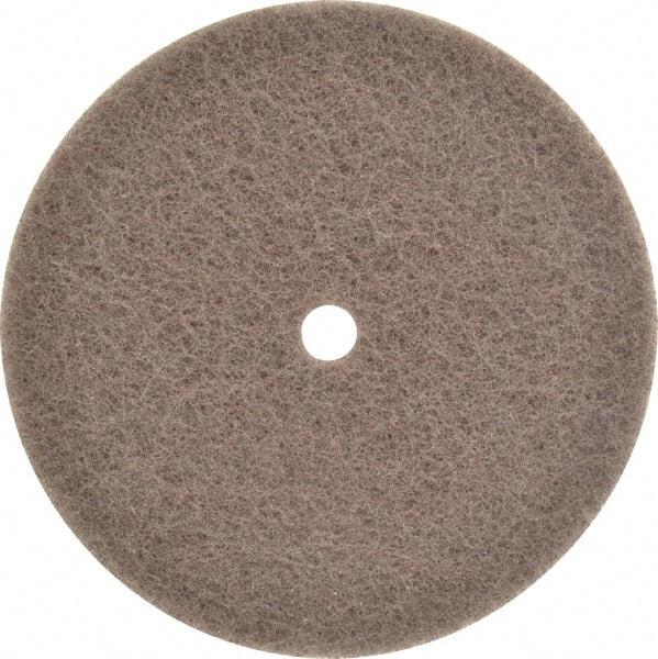 3M - 6" Very Fine Grade Silicon Carbide Deburring Disc - 1/2" Center Hole, Arbor Connection, 4,000 Max RPM - Industrial Tool & Supply