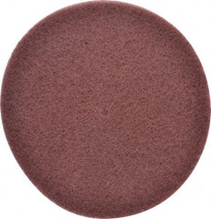 3M - 8" Very Fine Grade Aluminum Oxide Deburring Disc - 1/4" Center Hole, Arbor Connection, Maroon, 3,000 Max RPM - Industrial Tool & Supply