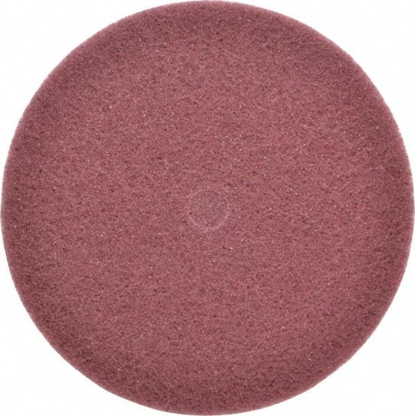 3M - 8" Very Fine Grade Aluminum Oxide Deburring Disc - 3/4" Center Hole, Arbor Connection, Maroon, 3,000 Max RPM - Industrial Tool & Supply