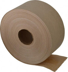 Made in USA - 3" x 375' White Water Activated Adhesive Sealing Tape - Paper Backing, 6 mil Thick, 60 Lb Tensile Strength, Series SPIN3 - Industrial Tool & Supply