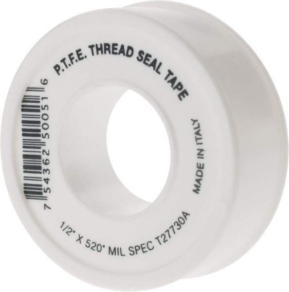 Value Collection - 1/2" Wide x 520" Long General Purpose Pipe Repair Tape - -450 to 550°F, White - Industrial Tool & Supply