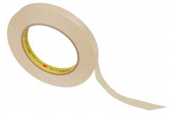 3M - 1/2" Wide x 60 Yd Long Tan Paper Masking Tape - Series 232, 6.3 mil Thick, 27 In/Lb Tensile Strength - Industrial Tool & Supply