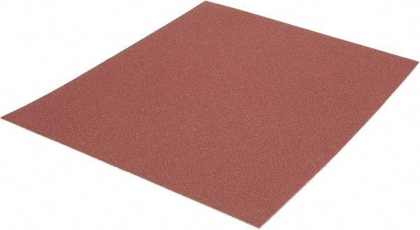 Made in USA - 120 Grit, Aluminum Oxide Adhesive Backed Sanding Sheets - Cloth, 9" x 11", Fine Grade, J Weighted Backing - Industrial Tool & Supply