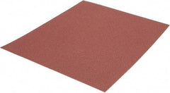 Made in USA - 120 Grit, Aluminum Oxide Adhesive Backed Sanding Sheets - Cloth, 9" x 11", Fine Grade, J Weighted Backing - Industrial Tool & Supply