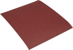 Made in USA - 180 Grit, Aluminum Oxide Adhesive Backed Sanding Sheets - Cloth, 9" x 11", Very Fine Grade, J Weighted Backing - Industrial Tool & Supply