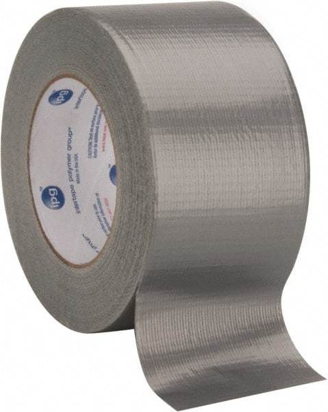 Intertape - 3" x 55m Silver Duct Tape - 7 mil, Rubber Adhesive, Polyethylene Film Backing, 17 Lb/ln Tensile Strength, Series AC10 - Industrial Tool & Supply